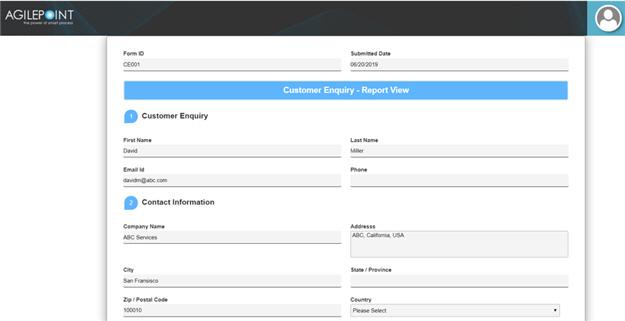 Customer Enquiry Form