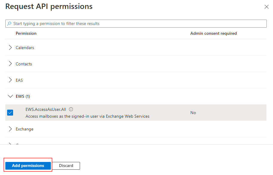 Click Add Permissions