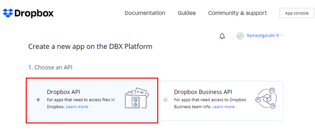 Dropbox API