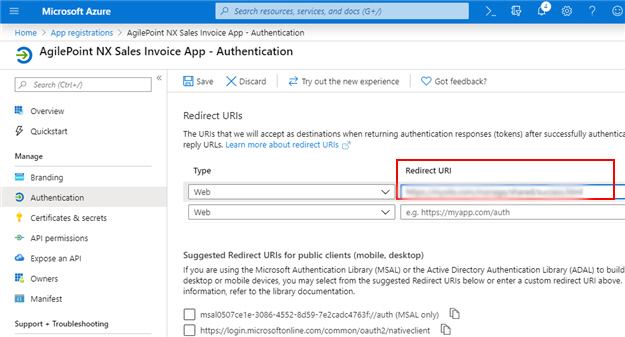 AgilePoint NX Sales Invoice App screen