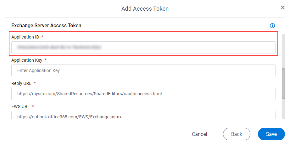 Common Data Service Access Token screen