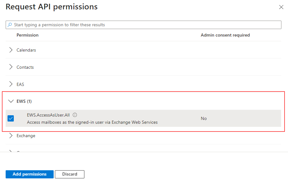 Expand EWS Exchange Server