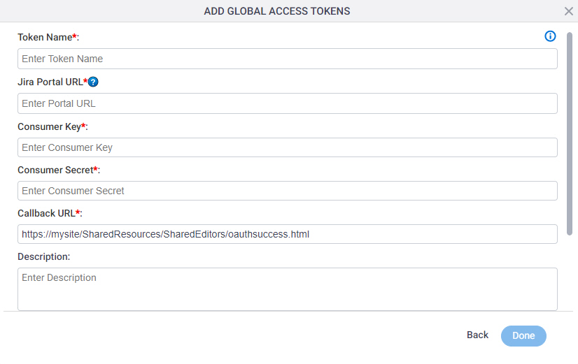 Jira Access Token screen