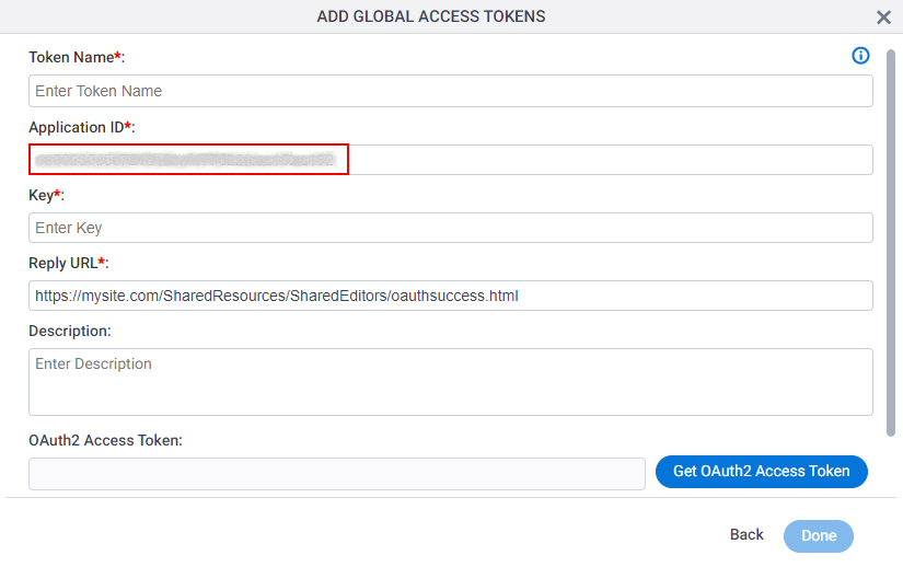 Power BI Access Token screen