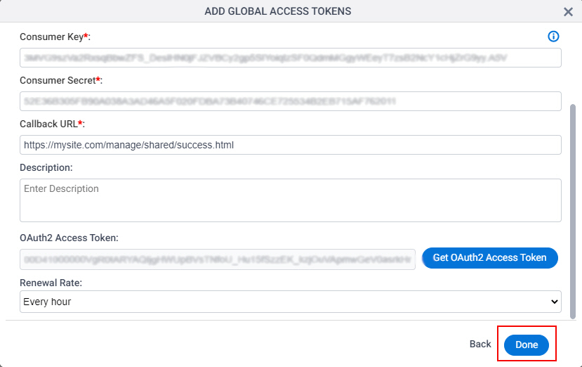 Save Access Token