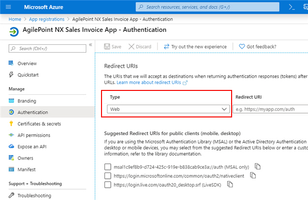 AgilePoint NX Sales Invoice App screen