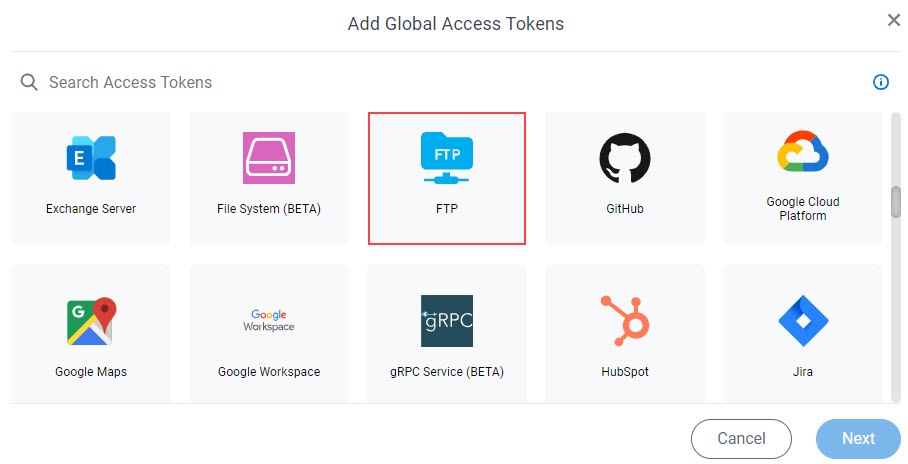 Click FTP