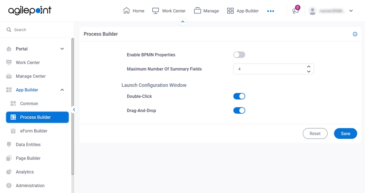 Process Builder screen