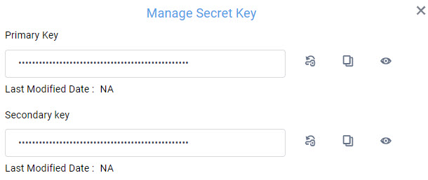 Manage Secret Key