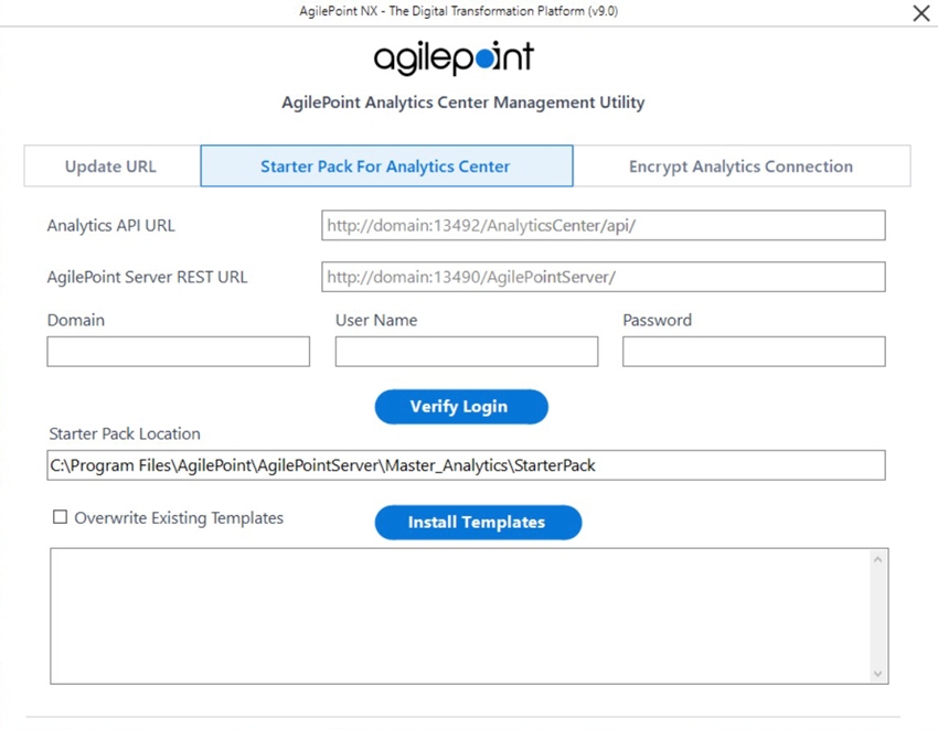 Starter Pack For Analytics Center tab