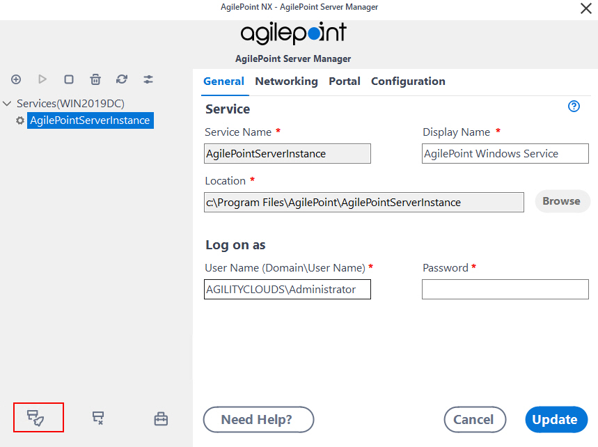 Activity Deployment Utility Screen