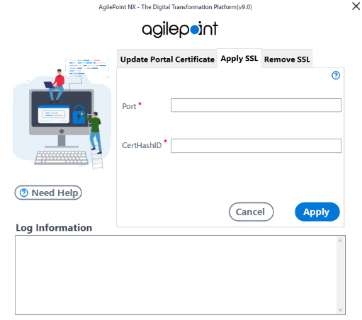 Apply SSL Certificate tab