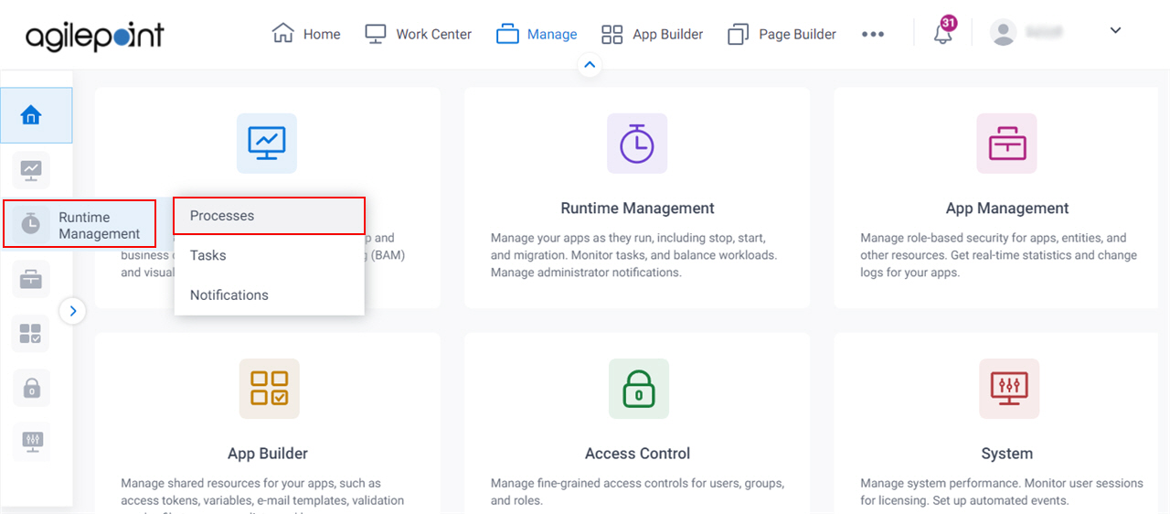 Click Runtime Management Processes