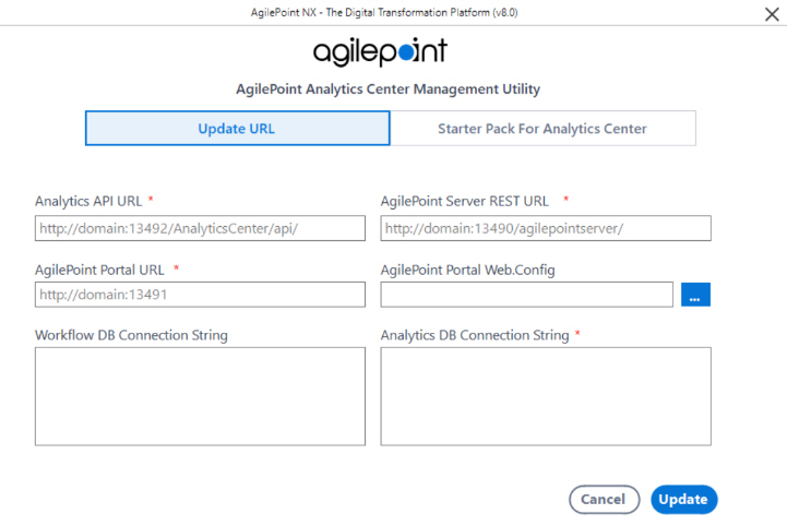 Starter Pack For Analytics Center tab