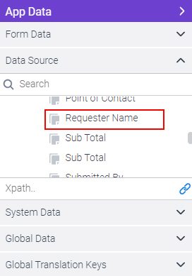 Requester Name field