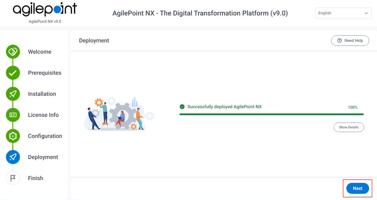 AgilePoint Server Installation Complete screen