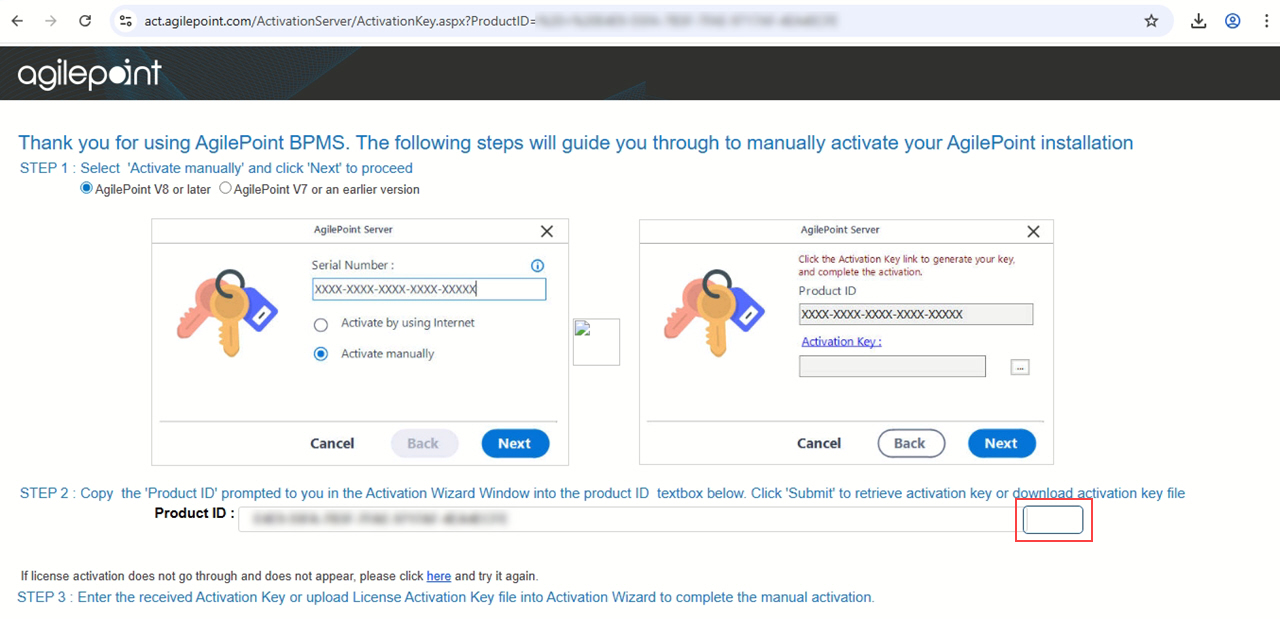 AgilePoint Server Install Location screen